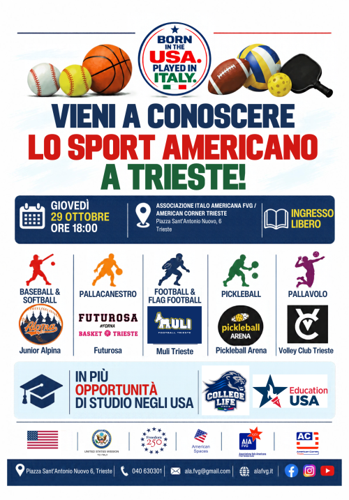 Born in the USA Played in Italy Poster 29 10 2026